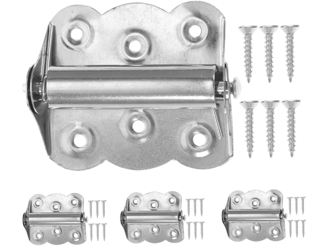 Conjunto De 4 Dobradiças Aço Inoxidável Para Portas Tela, Com