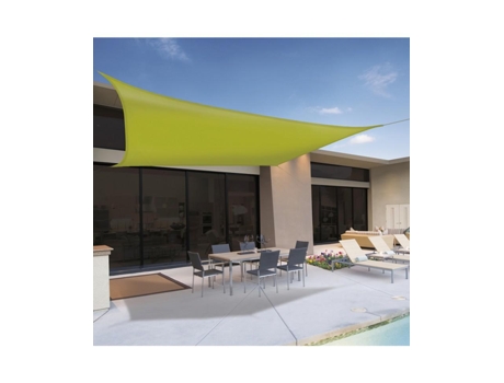 Cobertura Quadrada Sunnet Kit 3,6x3,6m Verde