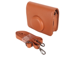 Capa de couro PU retrô para câmera mini Evo com correia removível e proteção total