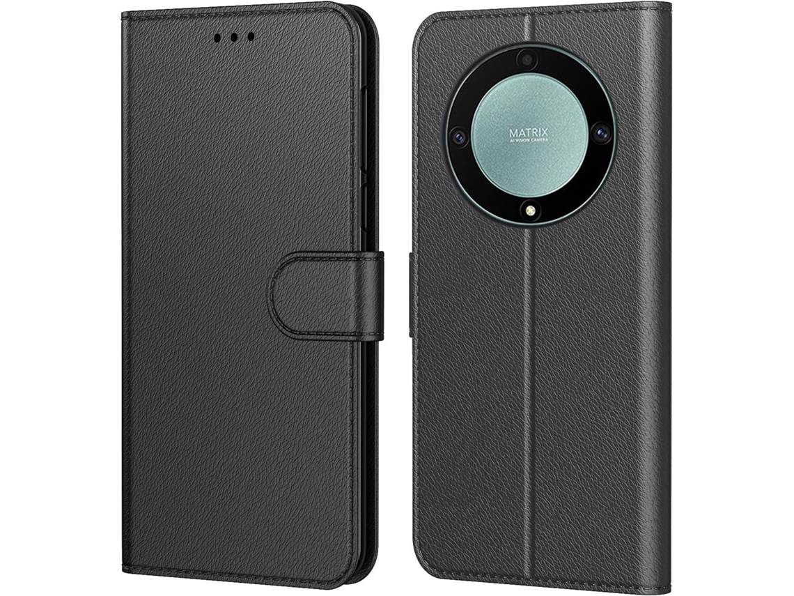 Capa Magic Lite Bolsos Cartões Para Honor, Huawei Huawei Honor Magic 5 Lite/honor X9a/honor X40 Hongwe. Pele Sintética