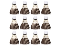 12pcs/ Lote Bola De Badminton Durável Shuttlecock Pluma Esporte Exterior Treinamento Acessório