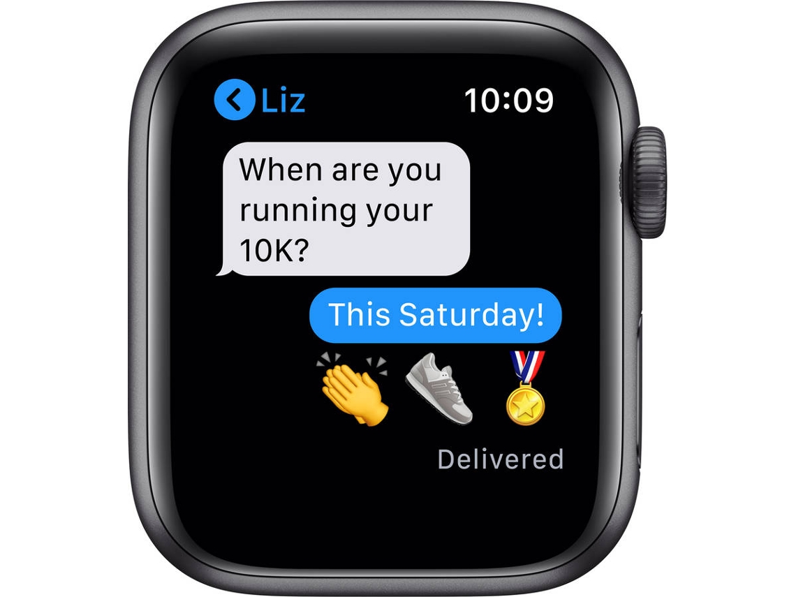 APPLE Watch Nike Series 6 GPS+Cellular 40mm Alumínio Preto