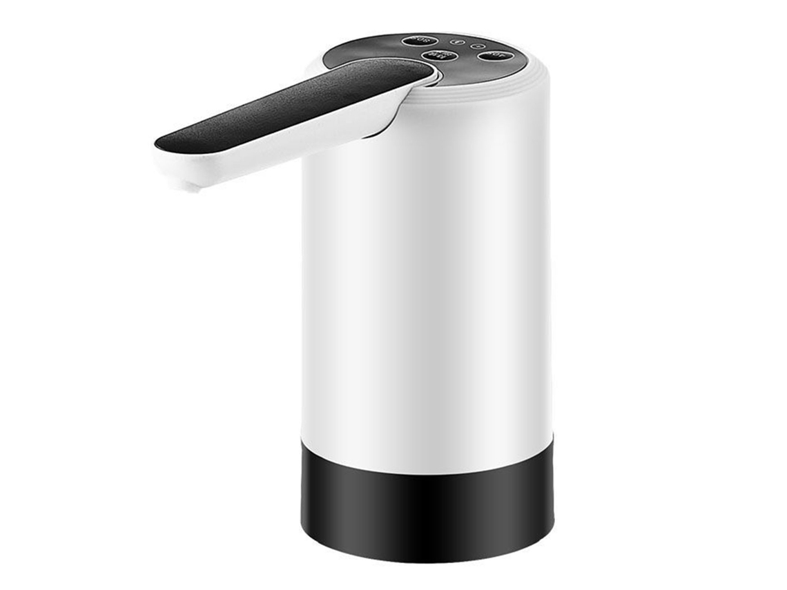 Dispensador de Garrafa Água Elétrico Dobrável 075 Branco com 3 Botões e Dosagem Rápida para Casa, Escritório e Camping BRILVIBERA
