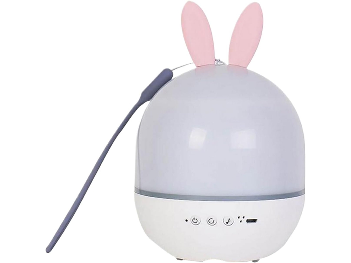 Luminária noturna infantil de LED com Coelho Project e View em Abs,