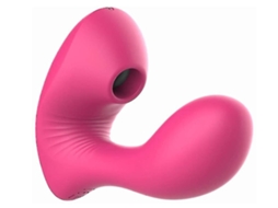 Bestvite Recarregável Massageador Com 10 Modos De Massagem Poderosos, Feito De Silicone À Prova Dágua, Vermelho