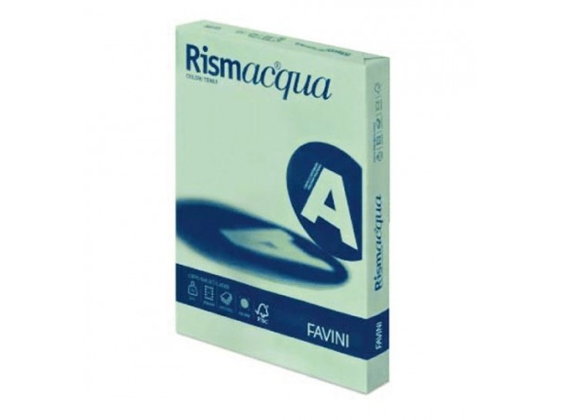 Papel FAVINI Rismacqua para impressora jato de tinta A3 297X420 Mm 300 folhas verde