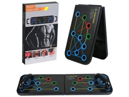 Tabua De Flexao, Rack De Flexao Plegavel Multifuncional 16 Em 1 Com Bandas De Fitness, Suportes De Flexao Codificados Por Cor