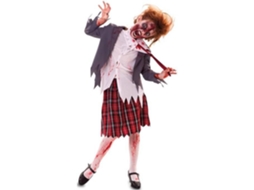 Fato de Menina DISFRAZZES Estudante Zombie (Tam: 5 a 6 anos)