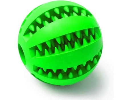 Brinquedo Para Cachorro Limnea Bestcare Bola Dentária Borracha Natural Ø 7 Cm Verde