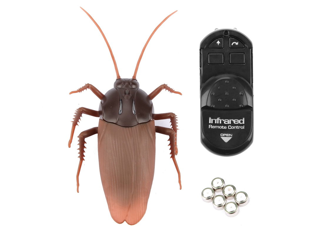 Primerox brinquedo de Barata com Controle Remoto Infravermelho para Brincadeiras Assustadoras e Divertidas