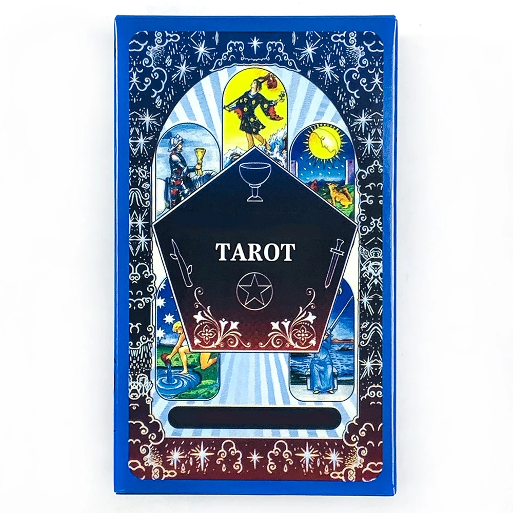 Jogo de Tabuleiro ''reunião de Família com Cartas de Tarô Azuis'', Design Clássico MDUG