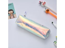 Estojo Texturizado E Colorido, Estojo De Couro Com Glitter Degradê, Estojo Grande E Simples Para Estudantes.
