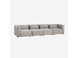Sklum Sofá Modular De 4 Peças Fogler Poliéster                       Bombazina Toupeira Claro
