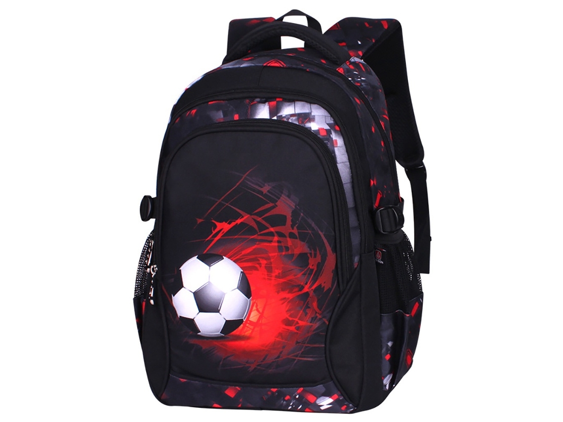 Mochila Infantil, Masculina, 8 A 16 Anos, Nylon, Estilo Futebol, Impermeável, Aulas