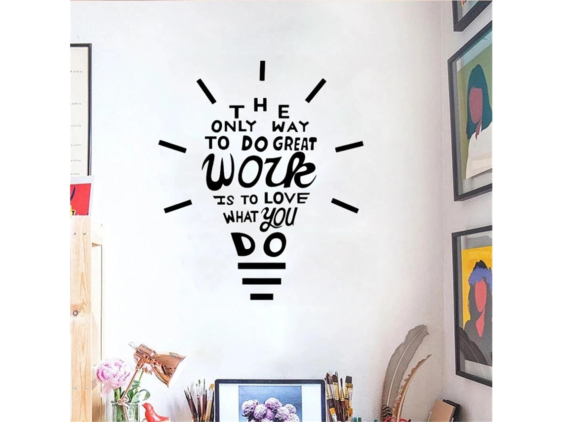 Você Quer Seu Trabalho Quais Citações Inspiram Créez-vous Adesivos Muraux, Ampolas Decorativas, Adesivos Muraux Em Vinil Para Escritório
