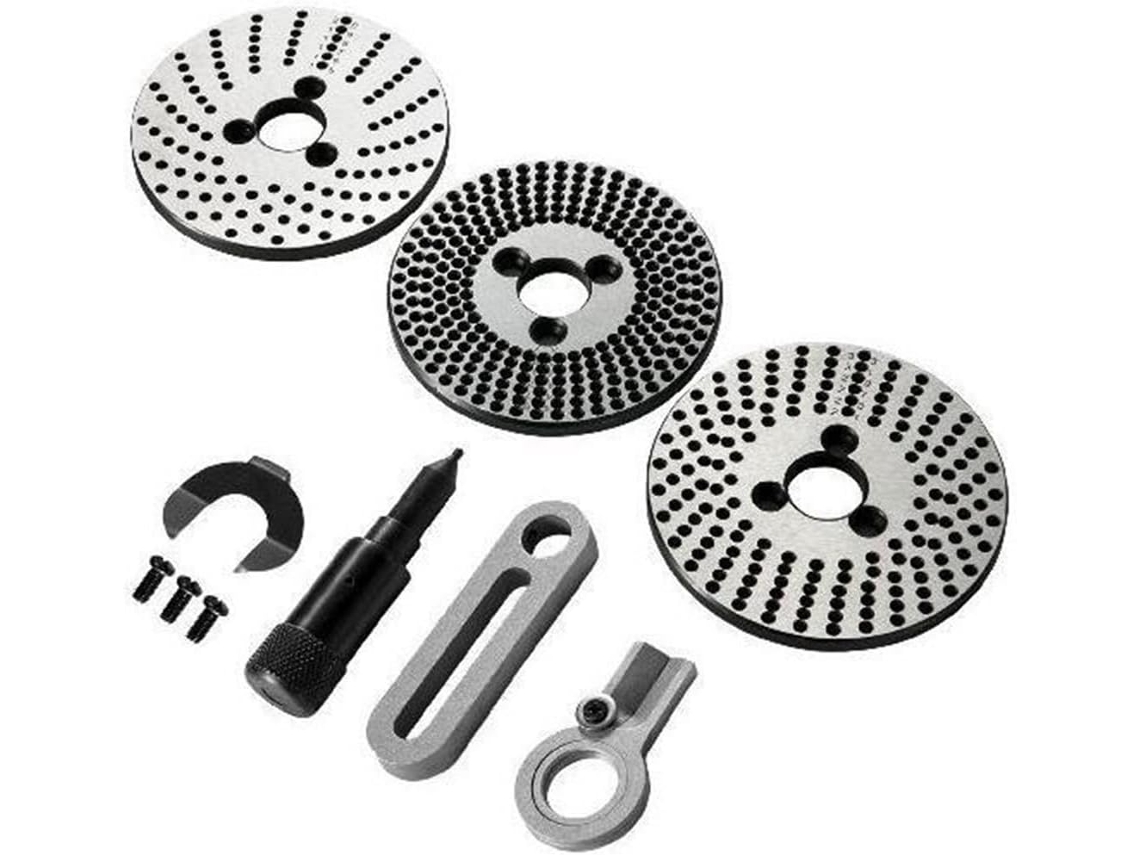 Conjunto de 3 Placas Divisoras de 4 Polegadas para Mesas Rotativas de Fresagem em Modelos. SFUSHOS