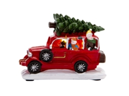 Decoração de Natal com Luz Led Mesa Resina Presente