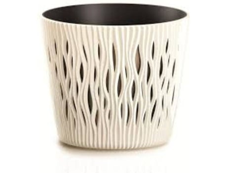 Vaso  Sandy Round (Beis - 15.8 x 15.8 x 13.8 cm)