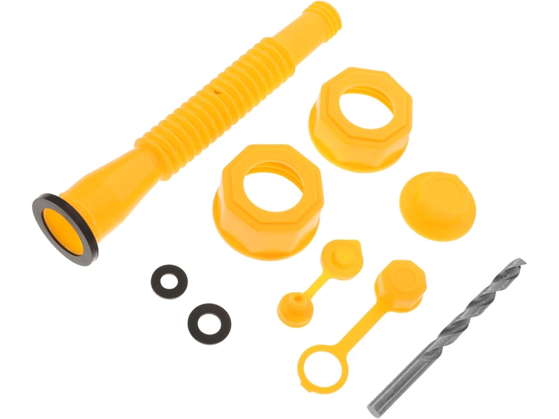 Kit De Substituição Do Bico Tambor Com Tampa Protetora Plástico Resistente, Mangueira Flexível E Broca Para Instalação
