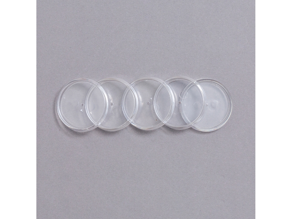 Discos E Elástico 3,1Cm Transparente Caderno Inteligente
