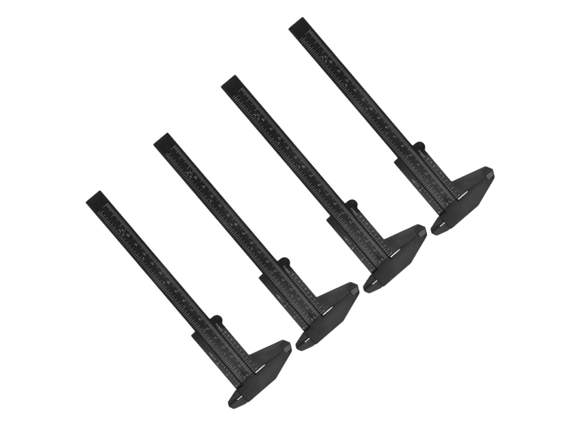 Conjunto De 4 Mini Paquímetros Plástico Toddmomy, Leves E Duráveis