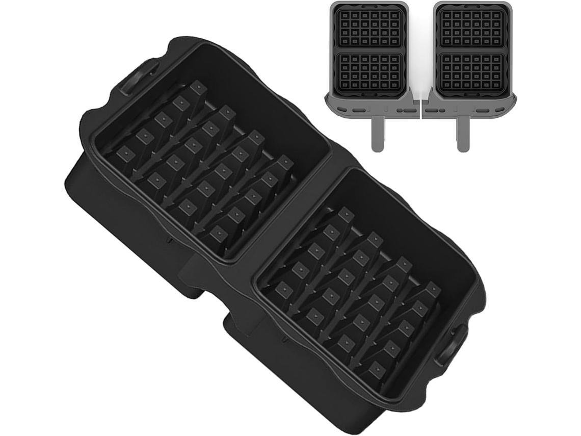 Forma Para Waffles, Bandeja De Silicone Com 2 Cavidades – Bandeja Para Servir