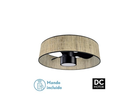 Ventilador Dc 24W Natasha Cañizo/Preto FABRILAMP FABRILAMP