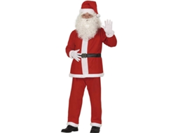 Fantasia de Papai Noel faixa preta masculina