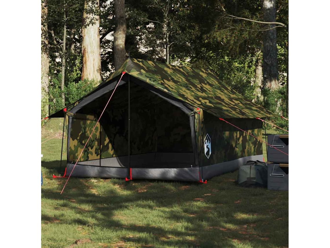 Vidaxl Tenda Para Campismo Para 2 Pessoas Impermeável Camuflagem