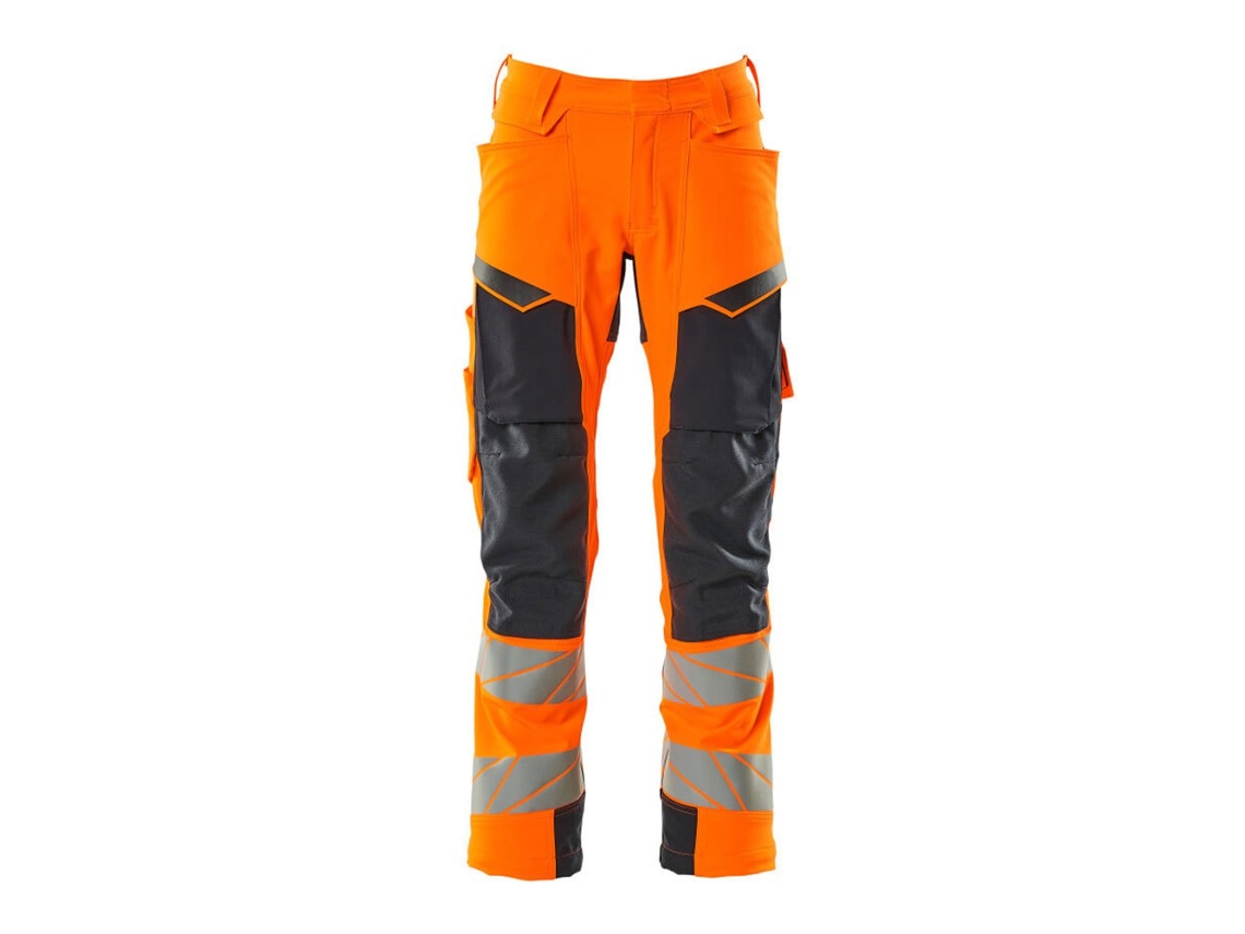 Calças Grandes Com Bolsos Para Joelheiras Accelerate Safe 19079 Laranja 60 / 32 MASCOT