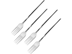 Garfo Telescópico Ajustável Para Churrasco, Material De Qualidade Alimentar, Cabo Extensível, Talheres De Aço Inoxidável, Garfo Retrátil, Tamanho Port