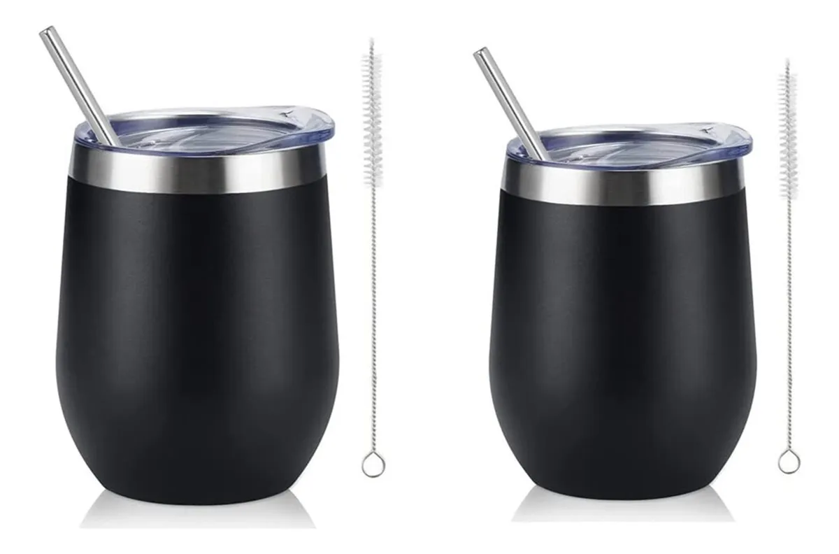 Caneca Térmica De Aço Inoxidável, Caneca Térmica De Parede Dupla 360mlvayotoy