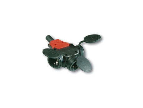 Base Múltiple Caucho Ip44 3x 2pt 250v Ide