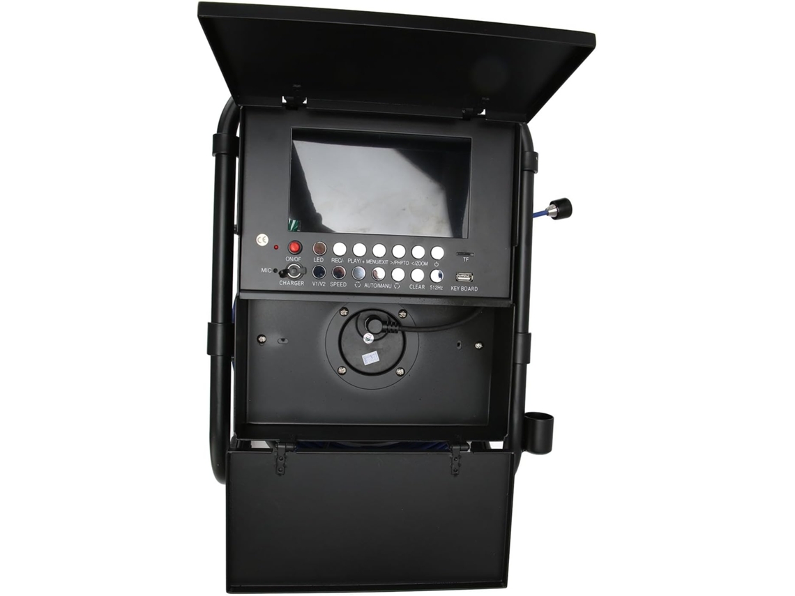 Endoscópio Industrial Digital, Tela Ips De 7 Polegadas, Estrutura Metálica, 12 Leds Ajustáveis.