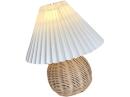 Mesa pequena exclusiva Kikumi Abajur com atmosfera vintage para quarto, sala de estar, mesa lateral, mini abajur de