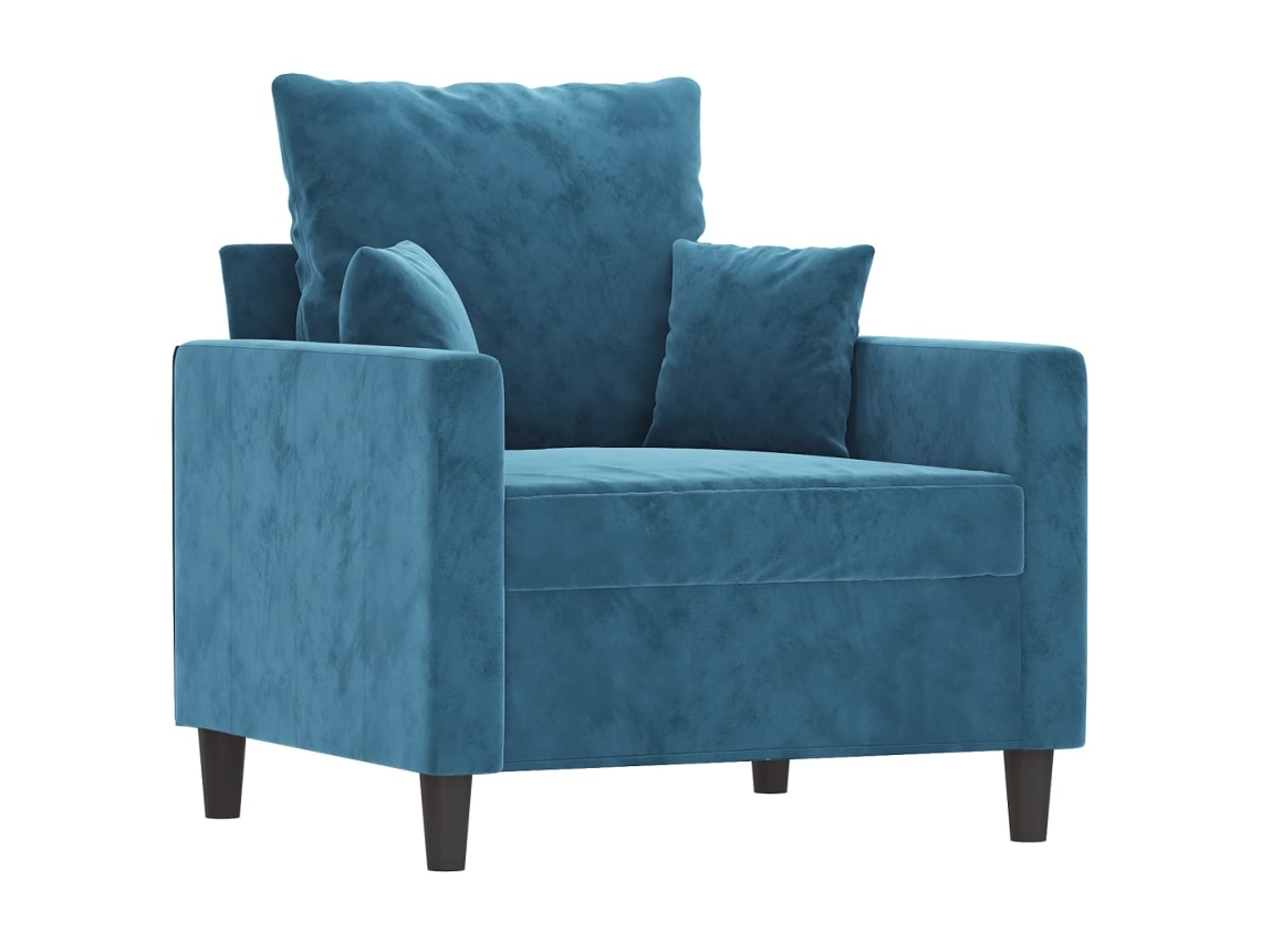 Sofa Chair, Sofa Chairs Vidaxl Azul Veludo (n/a)