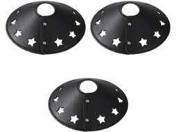 Conjunto De 3 Abajures De Couro Para Lustres - Decoração Elegante Para Casa E Parede
