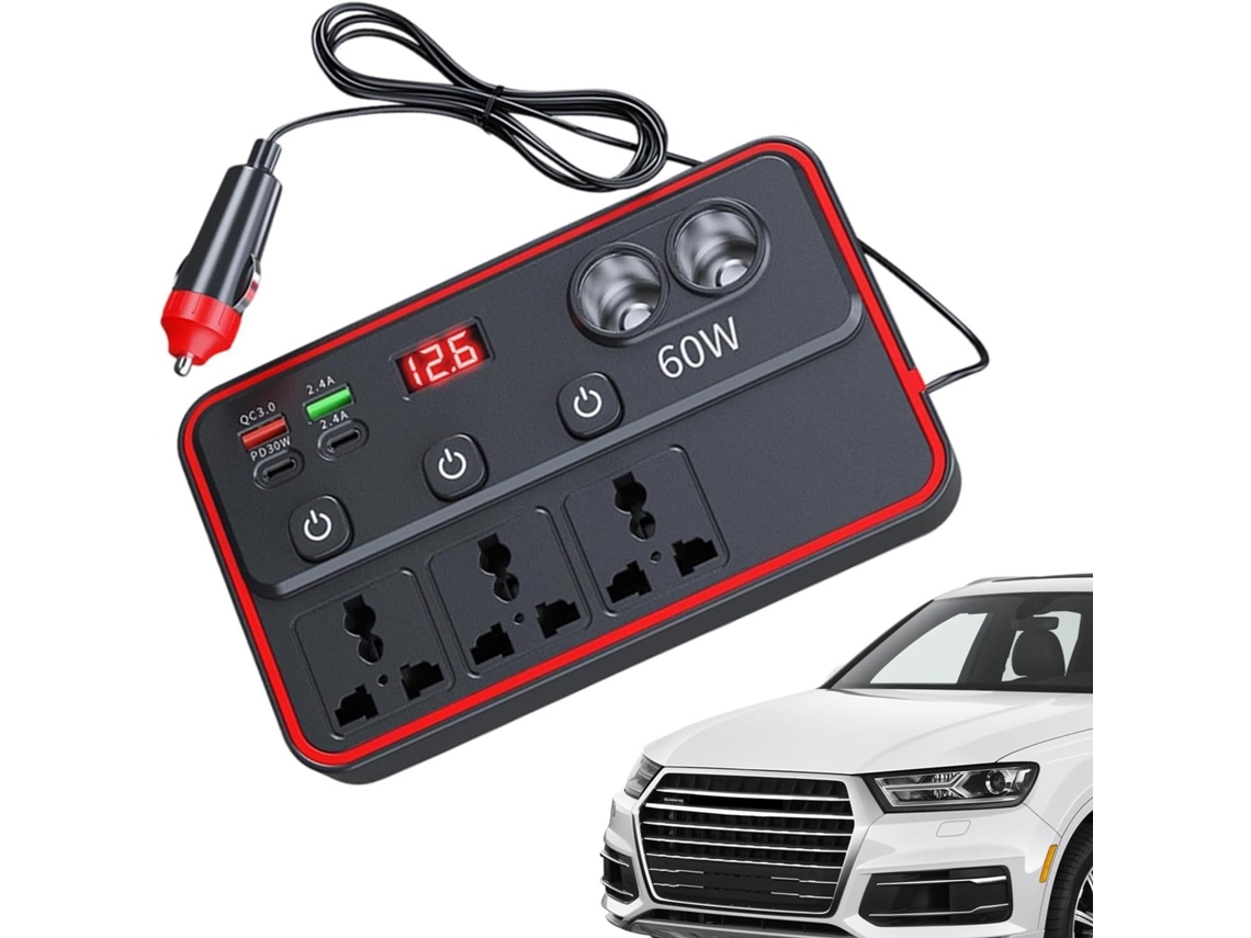 Conversor De Voltagem Para Carregamento Rápido De Carro De 12/24v Para 220v