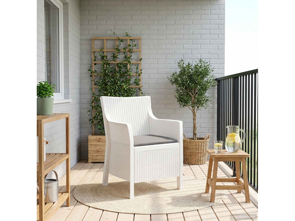 Vidaxl Poltrona Branco Pp