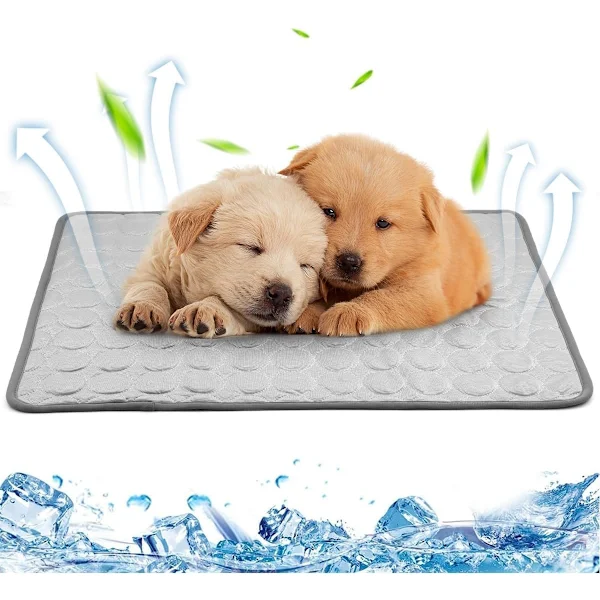 Tapete Refrescante, em Seda Gelada, para Cães e Gatos, Lavável, Uso no Verão, 60x50 Cm AQUAFORGE