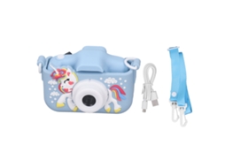 Primerox câmera Digital Infantil Brinquedo com Gravador de Vídeo Padrão Desenho Animado Portátil Azul
