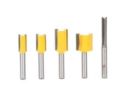 5 Peças De Lâminas De Fresa De Madeira De Alta Dureza Com Cabo De 1/4" Para Acessórios De Router De Corte