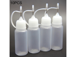 10 Frascos De Óleo Para Cigarro Eletrônico Pet Com Furo De 5ml De Capacidade.