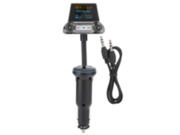 Aetheria transmissor Fm Bluetooth 5.0 Carregador Qc3.0 Usb Aux Entrada Saída Chamadas Handsfree