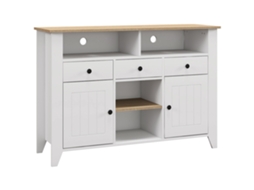 Aparador de Cozinha Mdf Cor Branco 120x38x81,5 cm Homcom