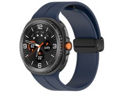 Pulseira de Silicone Magnética com Fecho de Dobradiça para Samsung Galaxy Watch 8, 8 Classic e Watch Ultra 2 CHABERLU