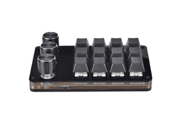 Mini Teclado Mecânico De 12 Teclas E 3 Botões Para Gamers, Programável, Hot Swap, Personalizável, Com Macros. Everley891