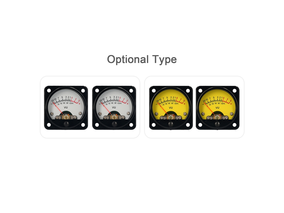 Laxiscreed Vu Meter Para Amplificador De Potência Com Retroiluminação Amarela De Alta Precisão
