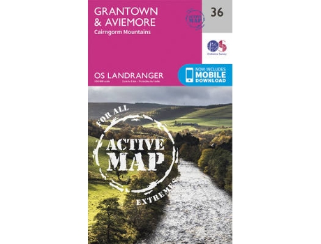 Livro grantown, aviemore & cairngorm mountains de ordnance survey (inglês)