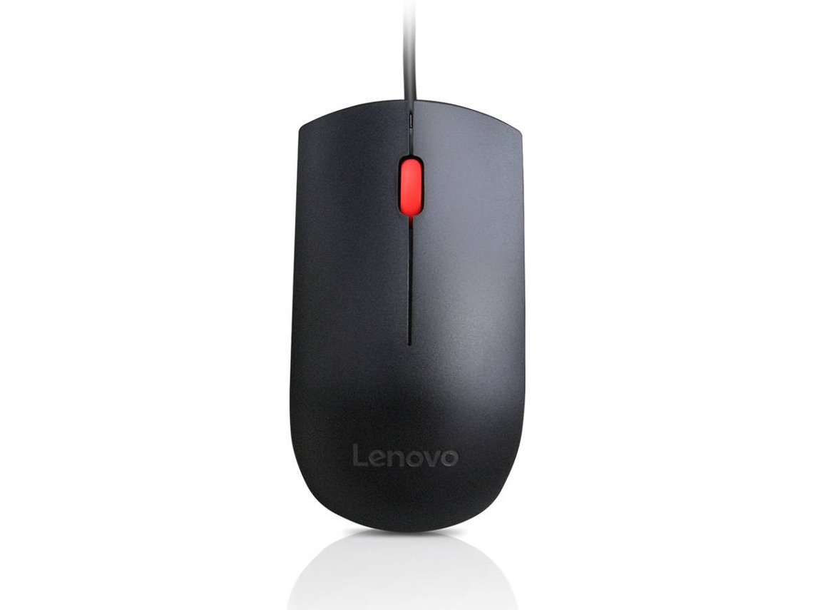 Rato LENOVO 300 (Cabo USB - Casual - 1600 dpi - Preto)